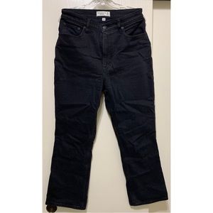 Abercrombie & Fitch - Curve Love Ultra High Rise Kick Flare Black Long